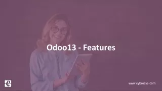 Odoo 13 Features