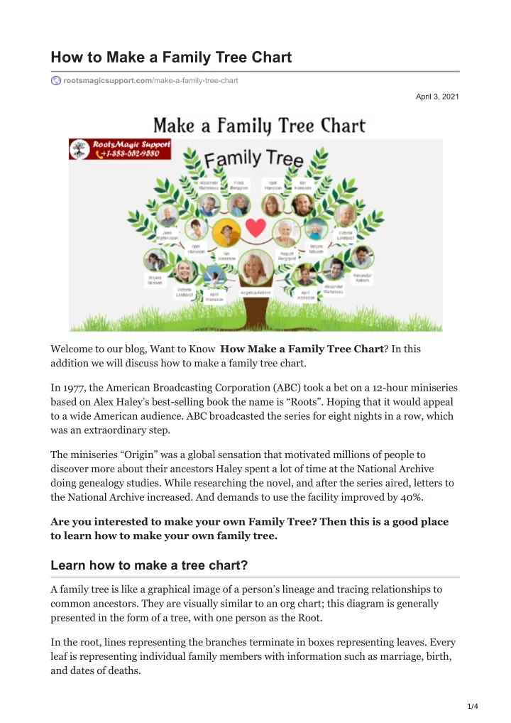 how to make a family tree chart