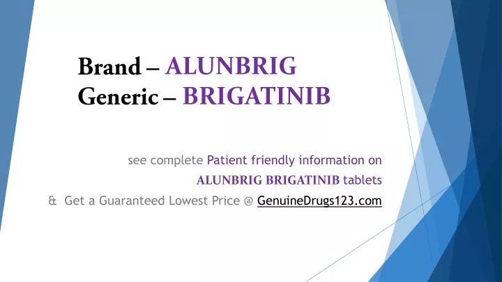 brand alunbrig generic brigatinib