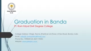 Best College in Banda /Graduation in Banda