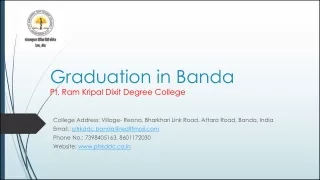 Education College in Banda - PTRKDDC