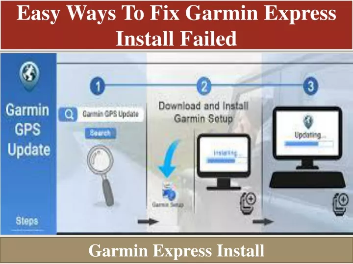 easy ways to fix garmin express install failed
