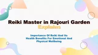 Reiki master in Rajouri Garden explains importance of Reiki