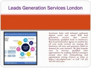 leads generation services london