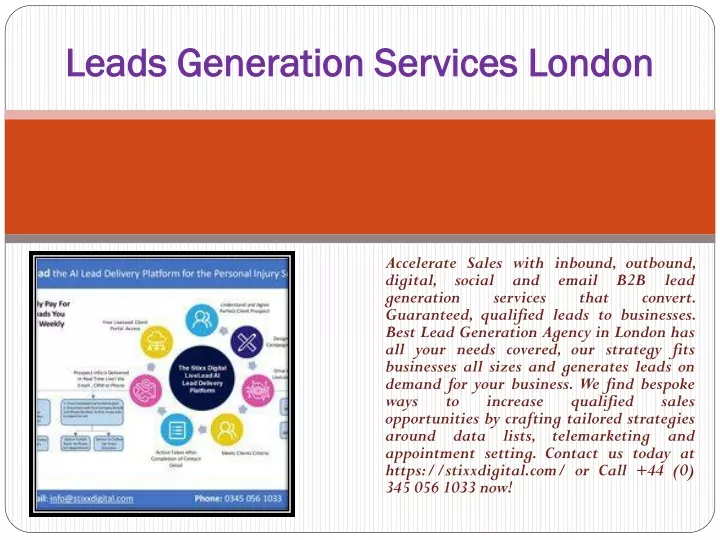 leads generation services london