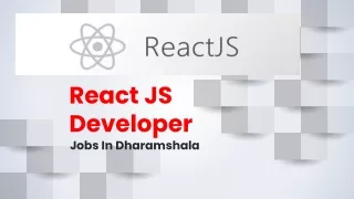 React JS Developer Jobs In Dharamshala