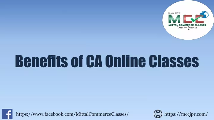 benefits of ca online classes