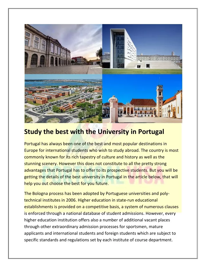 study the best with the university in portugal