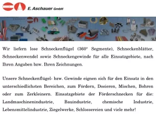wir liefern lose schneckenfl gel 360 segmente