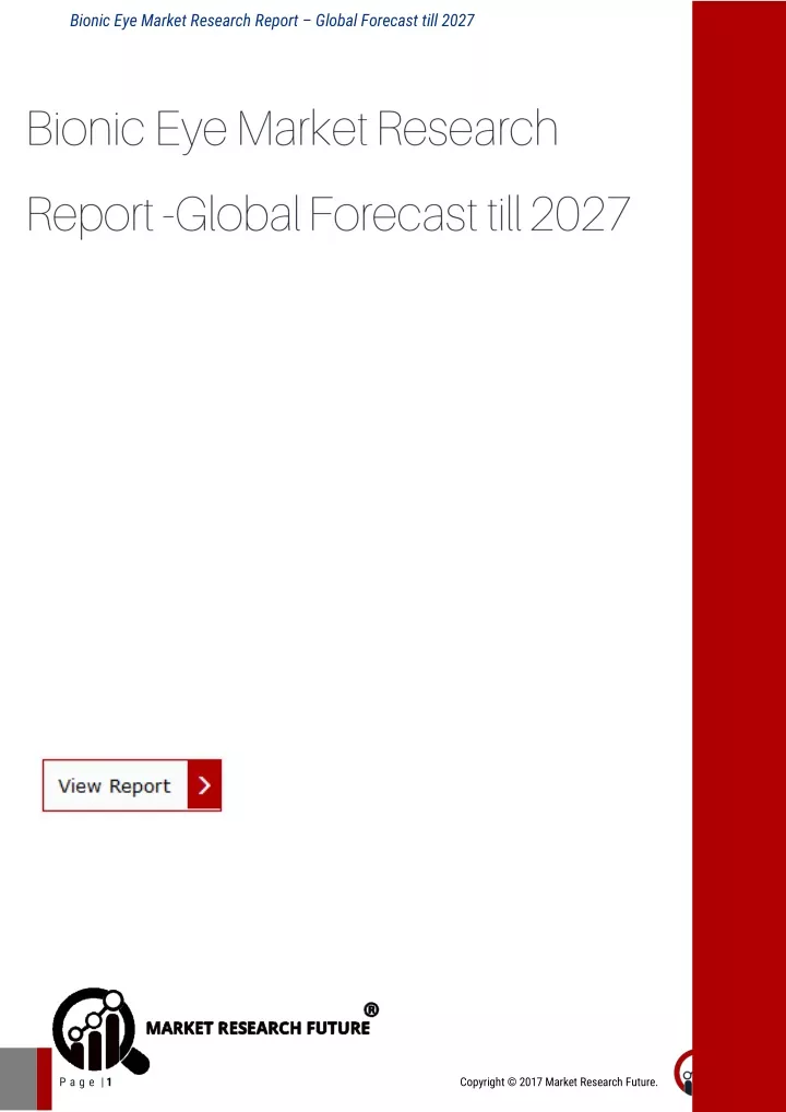 bionic eye market research report global forecast