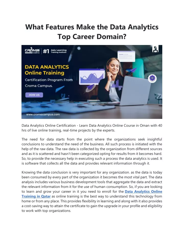 what features make the data analytics top career