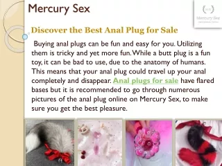 Discover the Best Anal Plugs for Sale