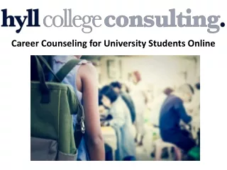 Career Counseling for University Students Online