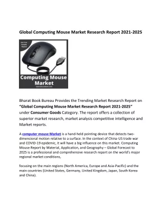 global computing mouse market research report