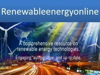 Renewable Energy Course Online