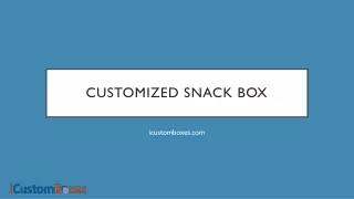 customized snack box