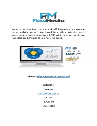 Advertising Agency in New Zealand  Flowmedia.nz