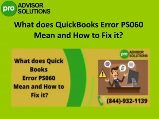 what does quickbooks error ps060 mean and how to fix it