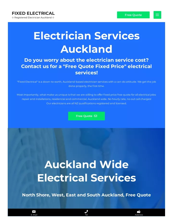 fixed electrical registered electrician auckland