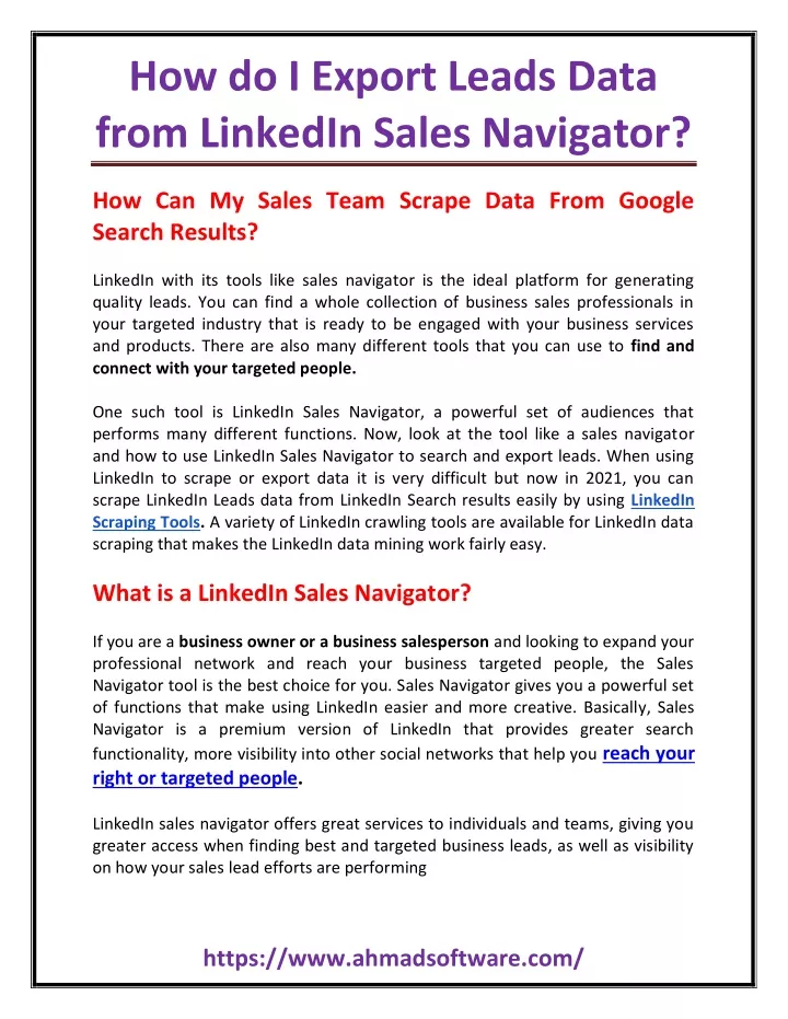 how do i export leads data from linkedin sales