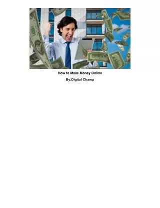 How to Make Money Online