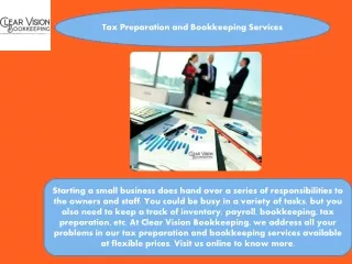 Tax Preparation and Bookkeeping Services