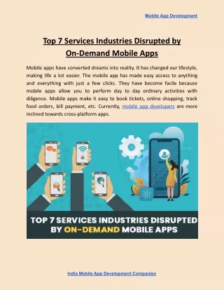 mobile app development