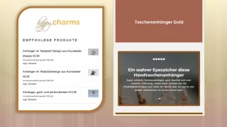 taschenanh nger gold