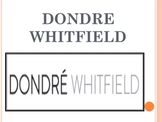 dondre whitfield