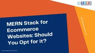 MERN Stack for Ecommerce Websites: Should You Opt for it?