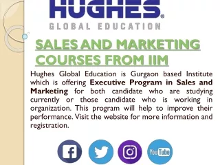 Online Certification Courses in Sales and Marketing