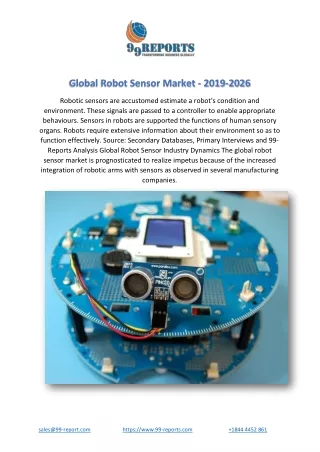 global robot sensor market 2019 2026