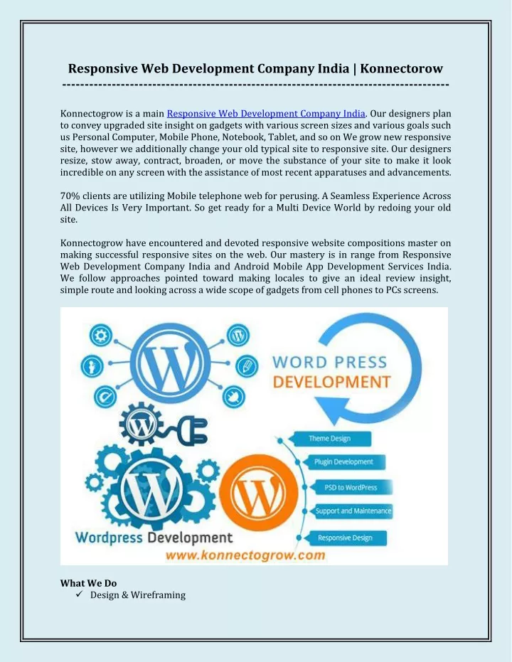 responsive web development company india