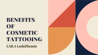 Benefits Of Cosmetic Tattooing