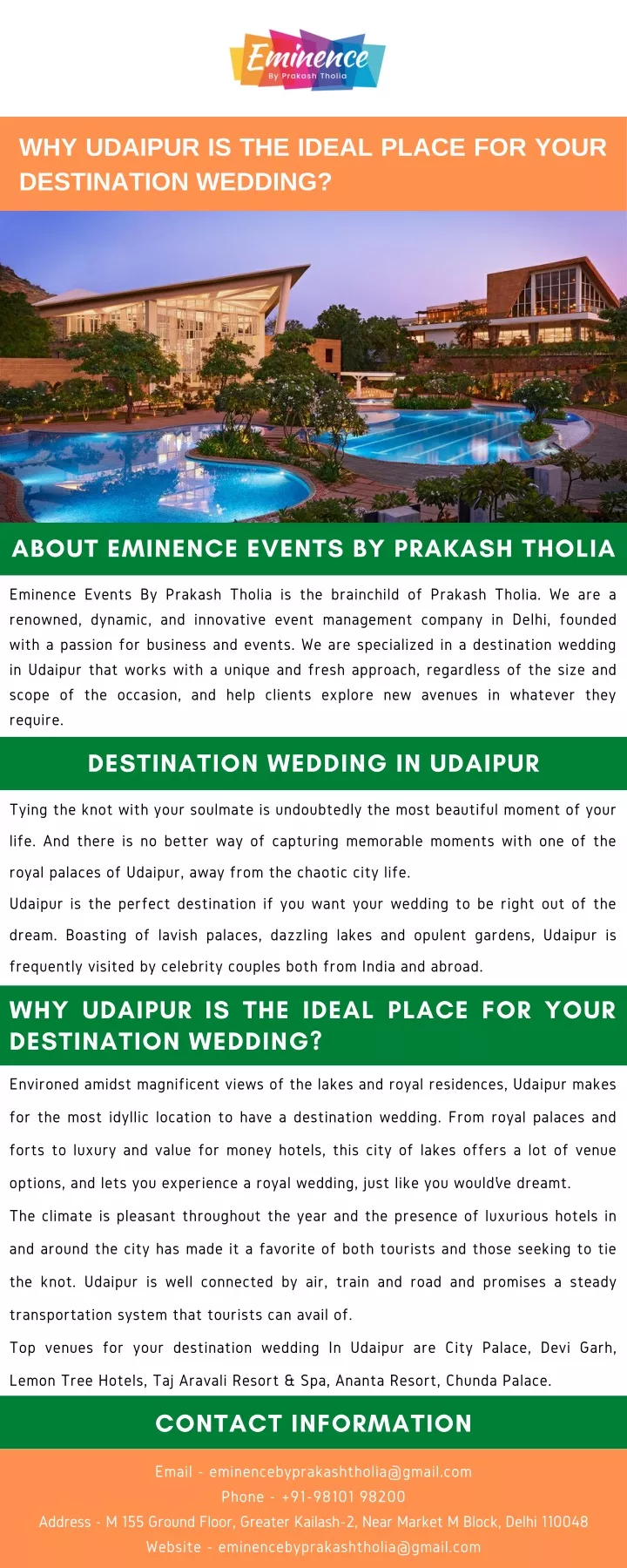 why udaipur is the ideal place for your
