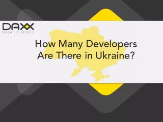 how many developers are there in ukraine