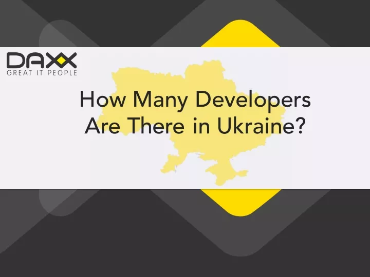 how many developers are there in ukraine