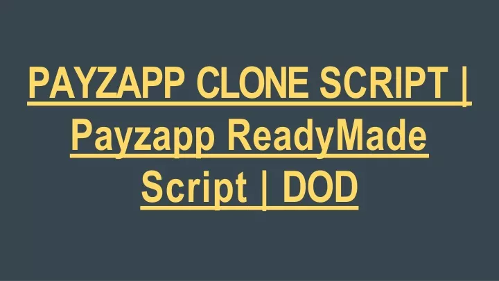 payzapp clone script