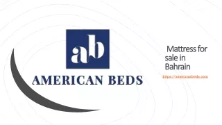 mattress for sale in bahrain
