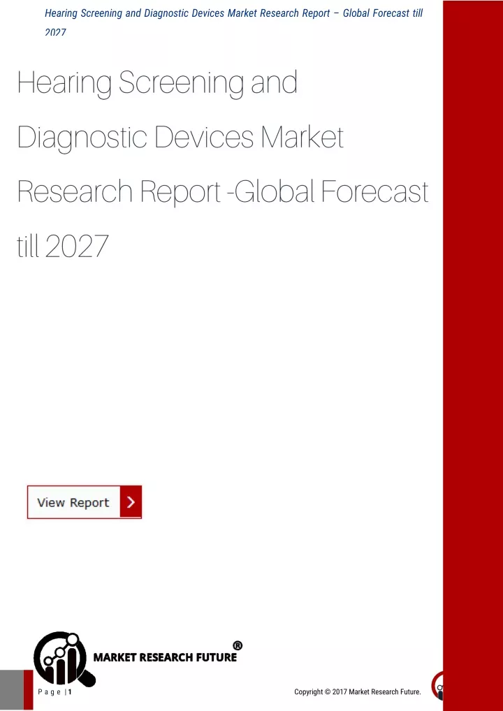 hearing screening and diagnostic devices market