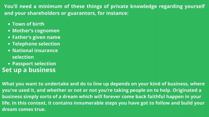 you ll need a minimum of these things of private