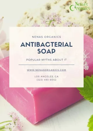 Consumption of Antibacterial Soap These Days