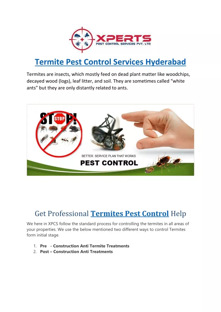 termite pest control services hyderabad