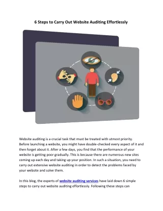 6 steps to carry out website auditing effortlessly