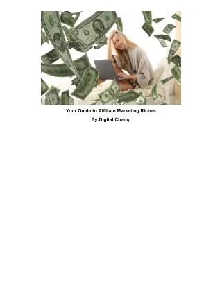 Your Guide to Affiliate Marketing Riches