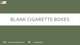 blank cigarette boxes