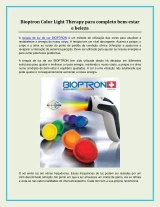 bioptron color light therapy para completo