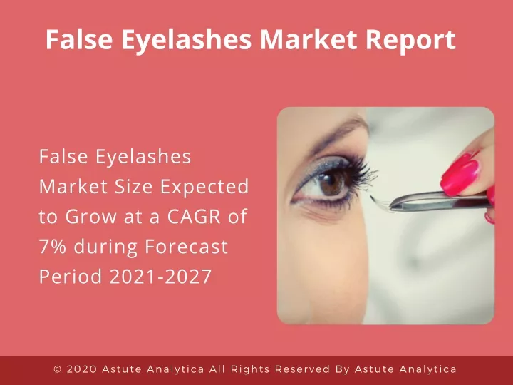 false eyelashes market report