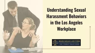 Understanding Sexual Harassment Behaviors in the Los Angeles Workplace