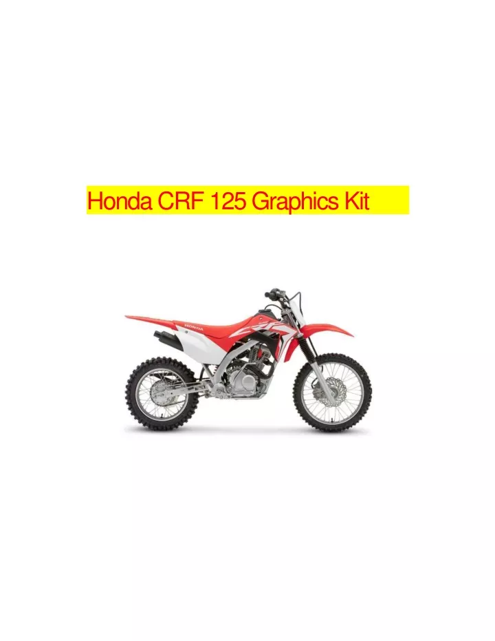 honda crf 125 graphics kit